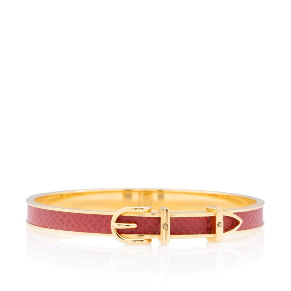 Hermes Lizard Belt Motif Bangle